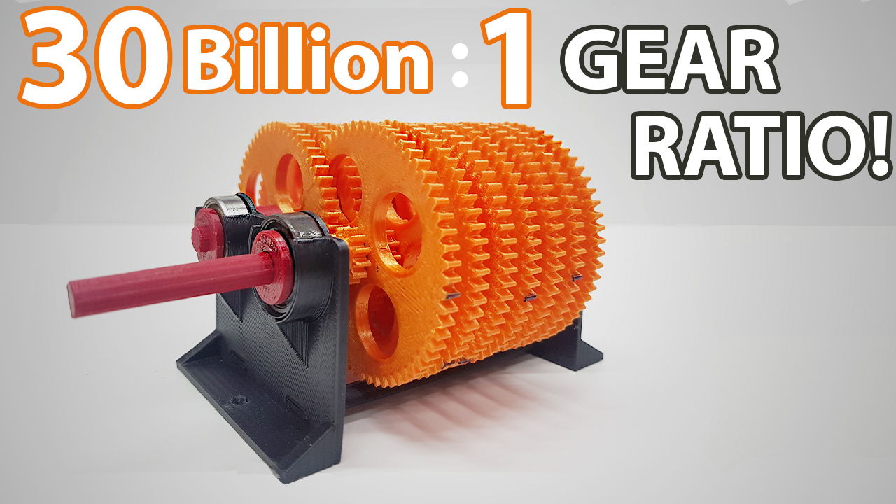 30,517,578,125:1 Gear Ratio! Making Googol:1 Reduction!