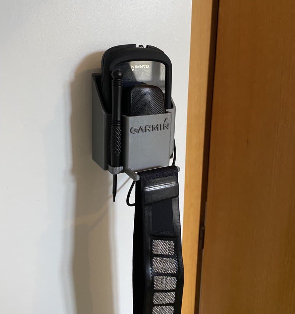 Wall holder for Garmin Edge 530, HRM Cardio and Screwdriver