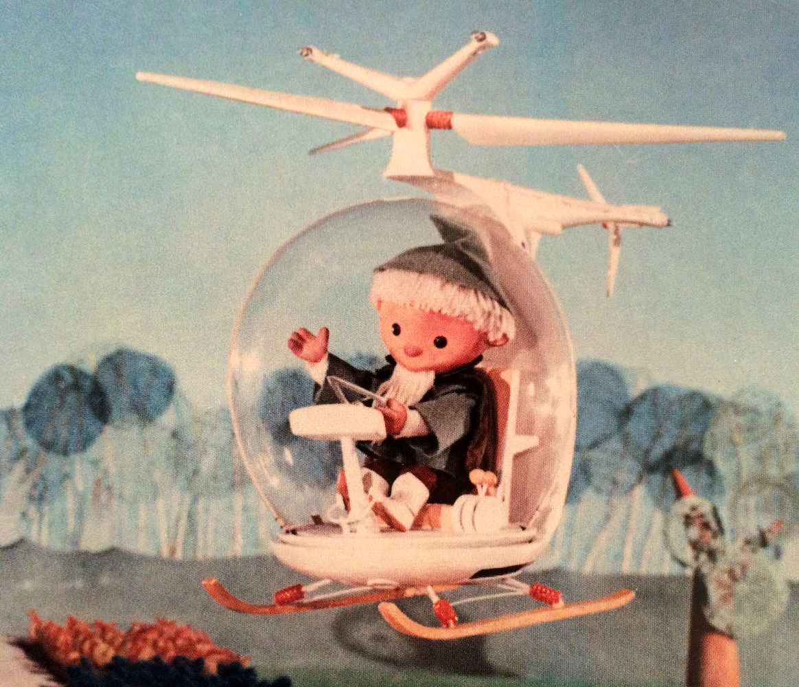 Sandmann (Jon Blund) helicopter