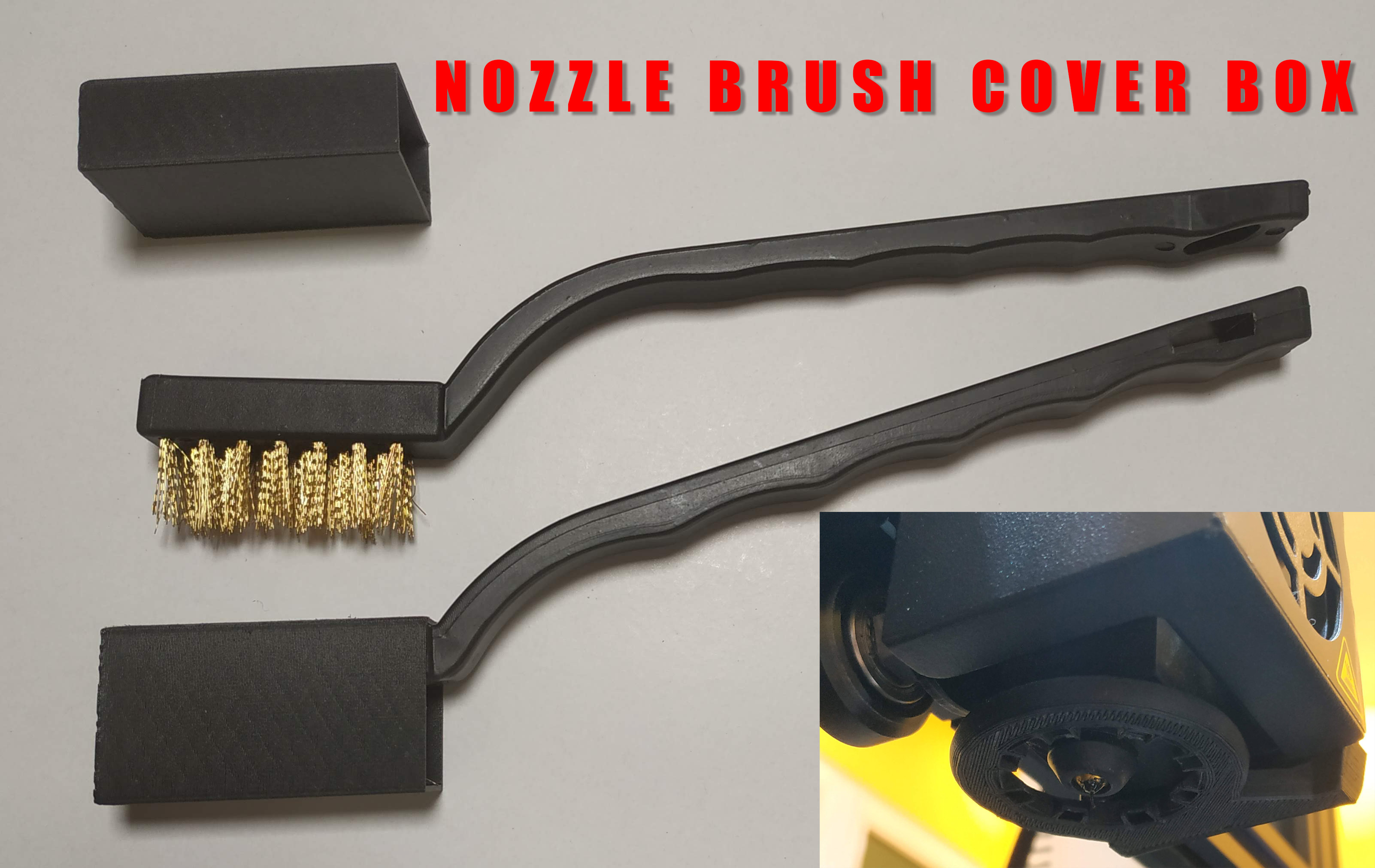 Nozzle brush cover box