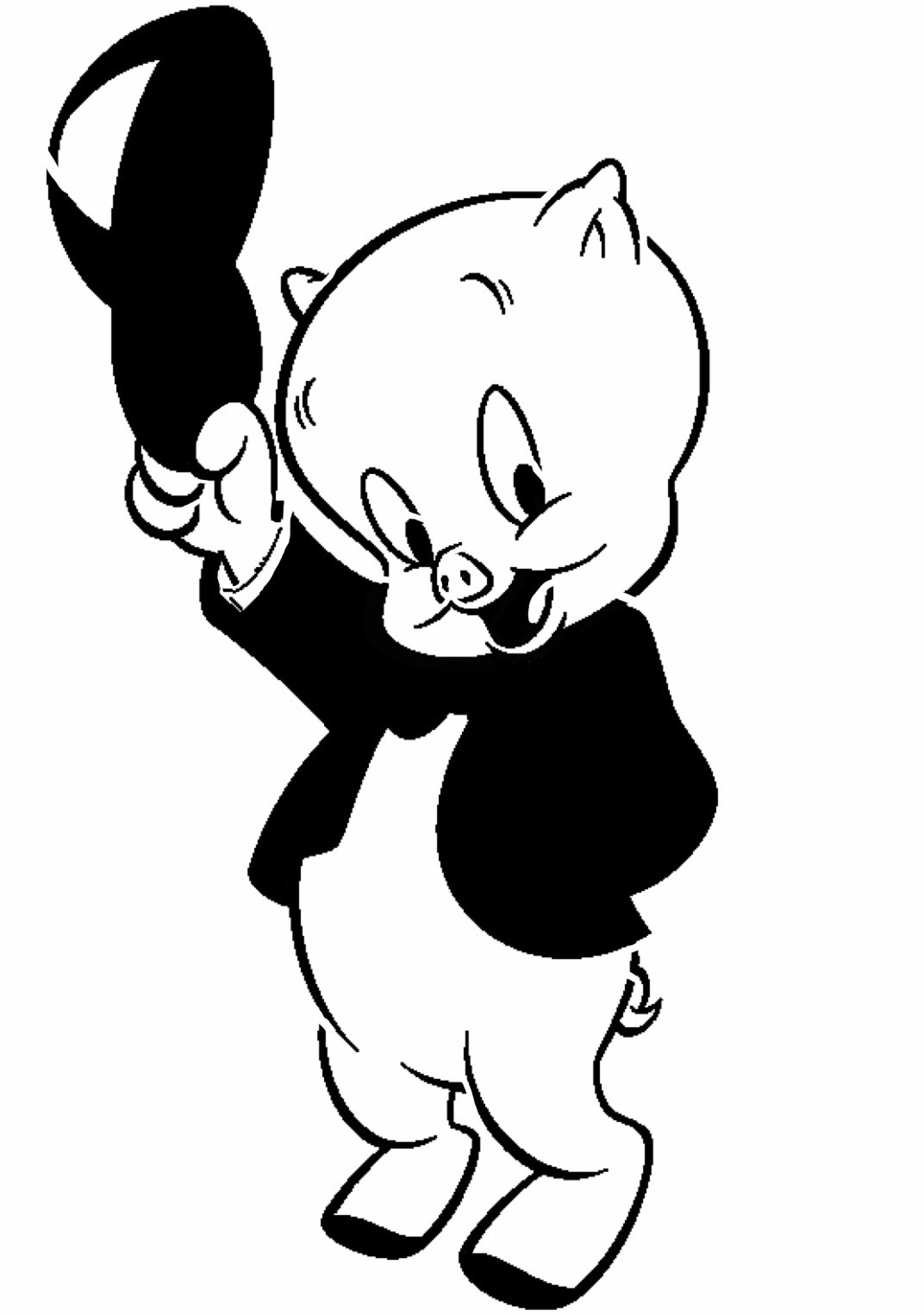 Porky Pig stencil