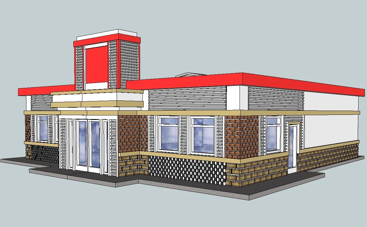 HO Scale Gus's Diner Wisconsin