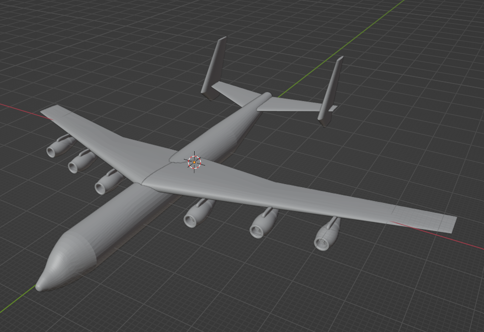 An-225 Inspired Super Heavy Cargo Aircraft (OBJ + STEP + GLB + GLTF + IGES + STL + 3MF)