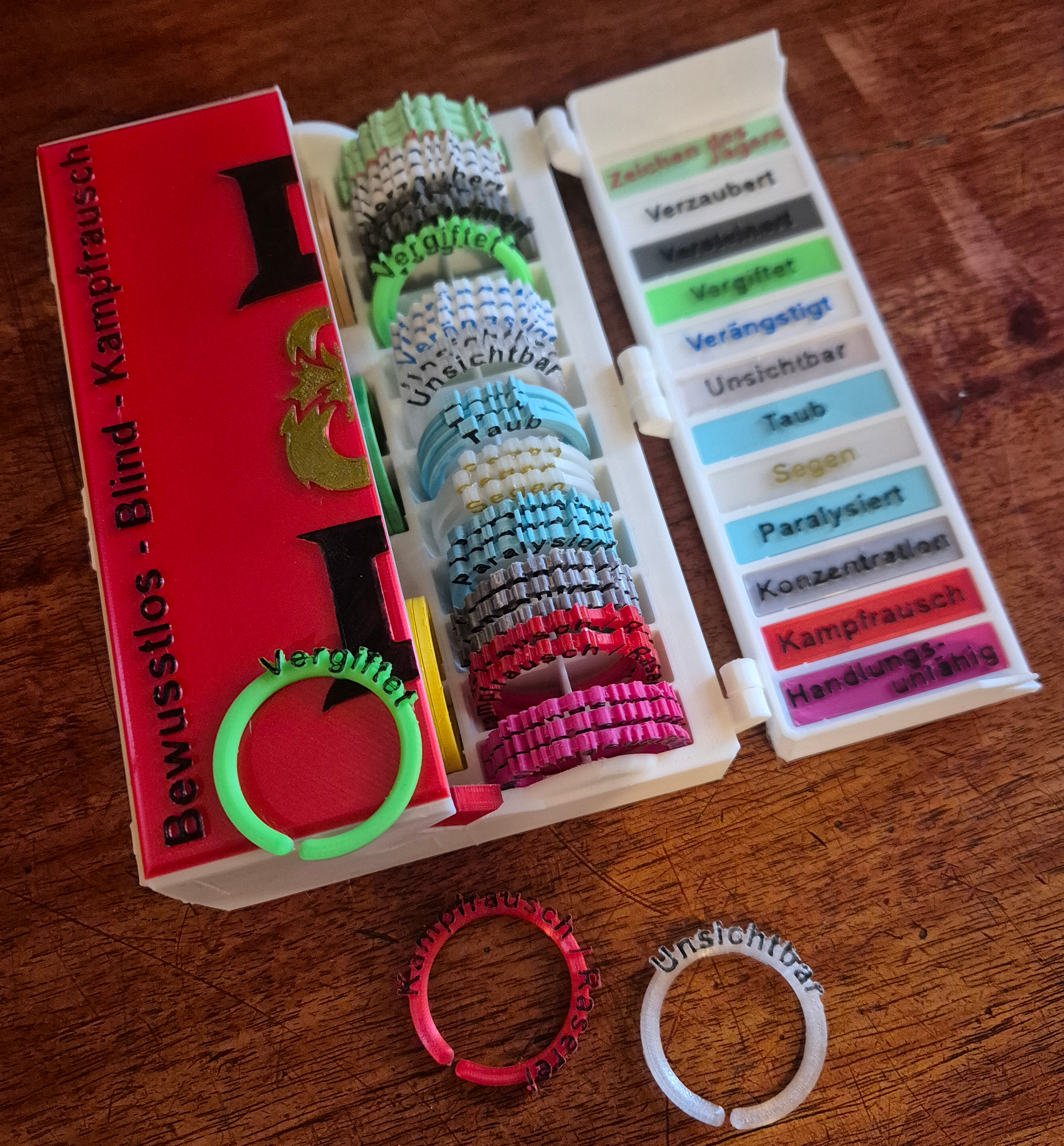 DnD Condition Rings (Deutsch)