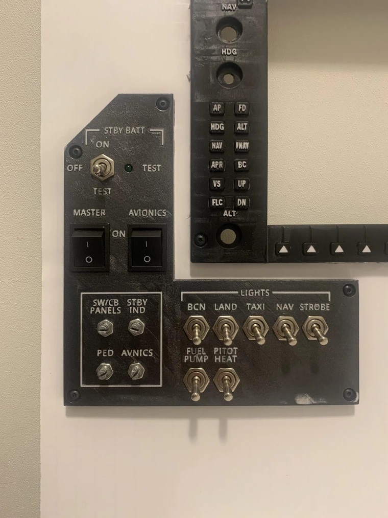 G1000 Light Panel / Master Panel for Flight Simulator