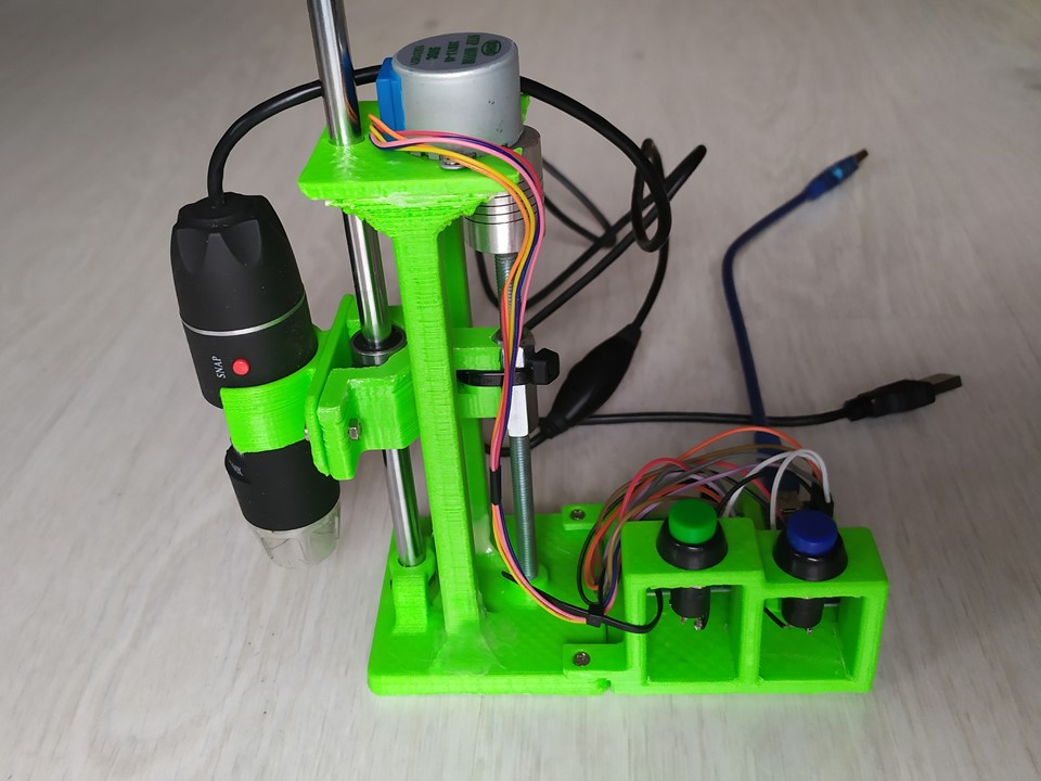 Soporte porta-microscopio eléctrico