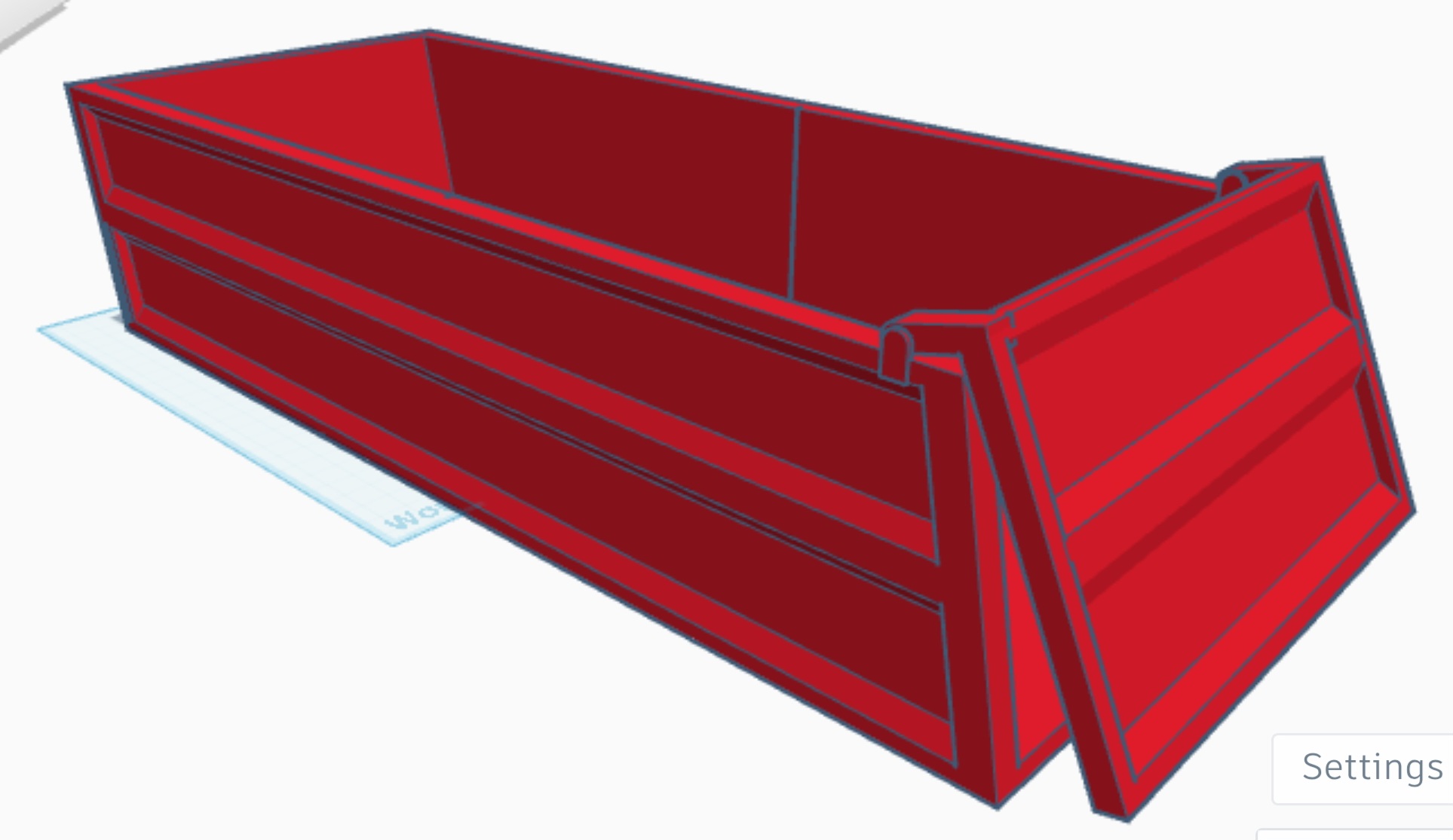 1/14 Tipper Truck Body (In 3 Sections)