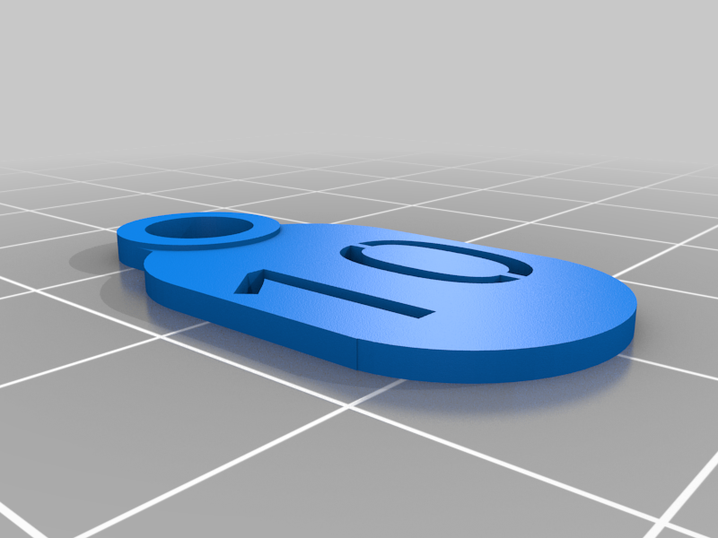 Cable tag number 0 - 10