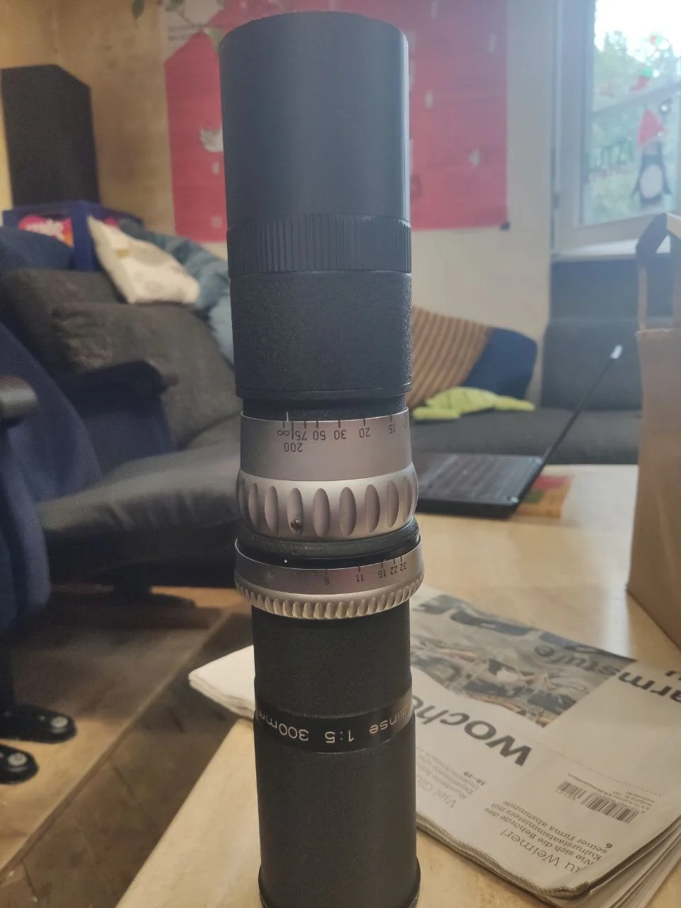 Astro Berlin Fernbildlinse 300 F5 m42 mount optimized for Nikon F mount