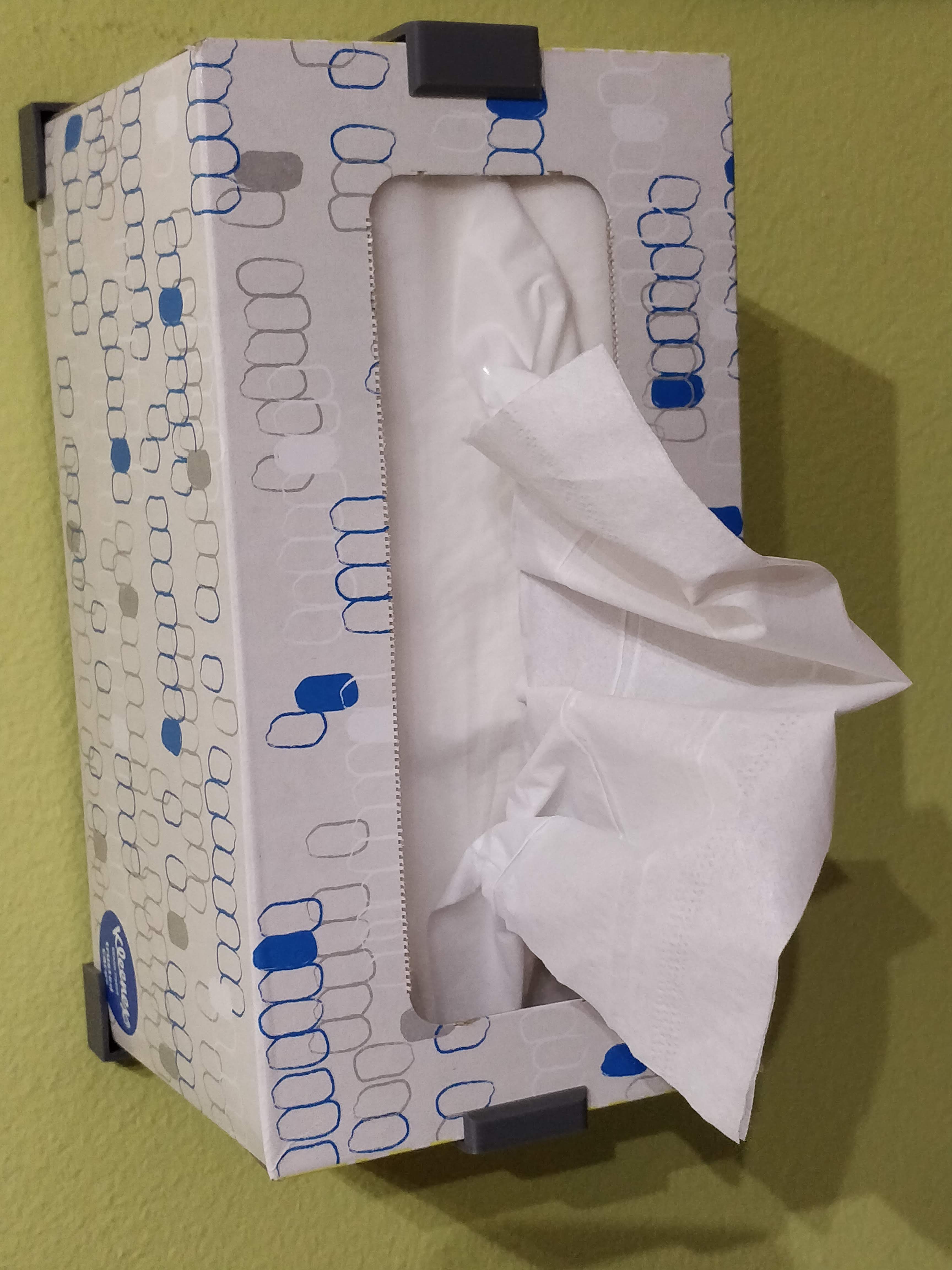 Tissue Box Holder Wall Mount - customizable / parametric