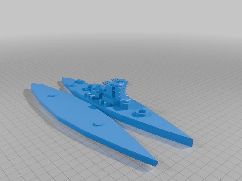 Simple Graf Spee Style Warship
