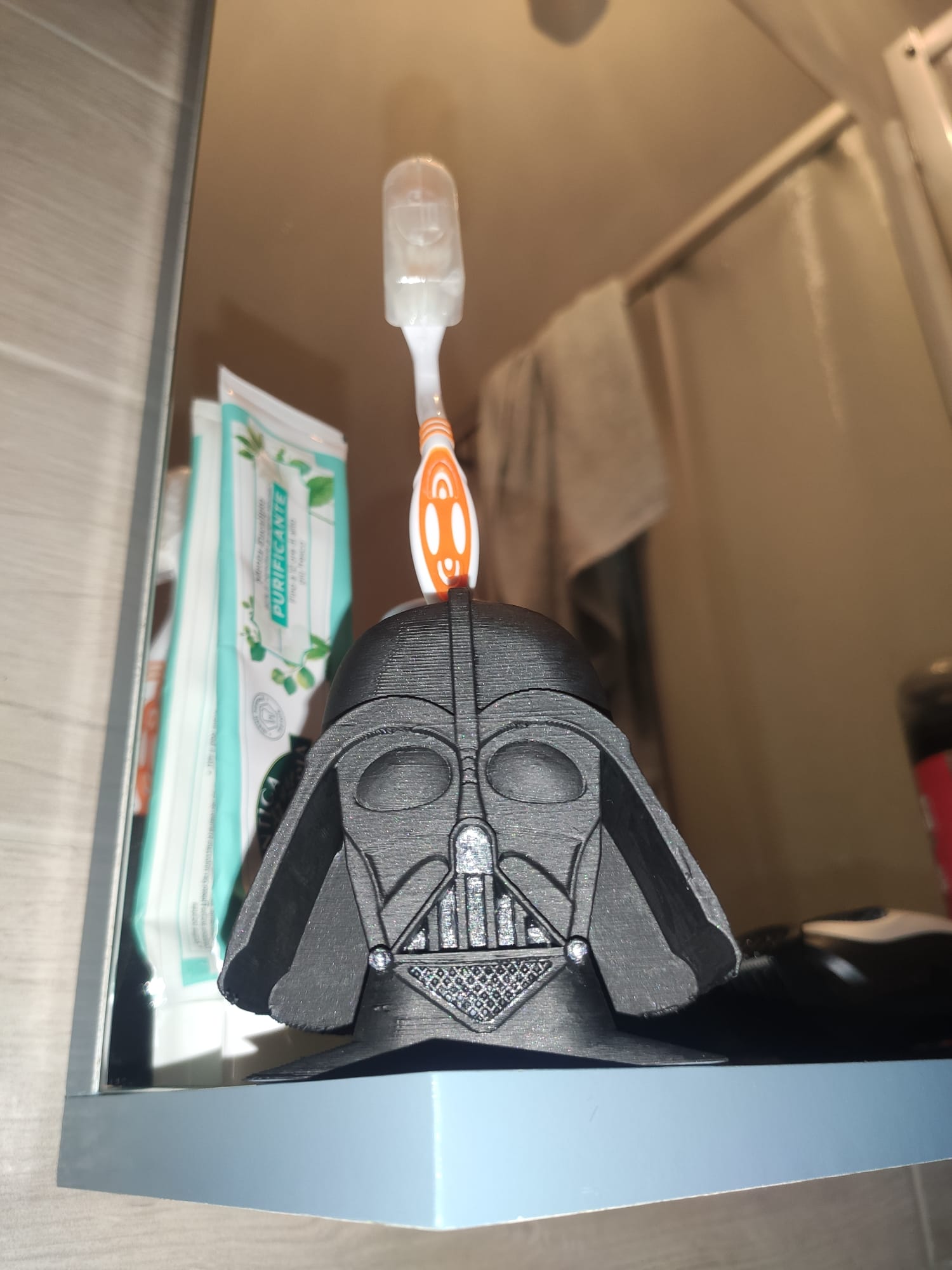 Vader's personal brush holder
