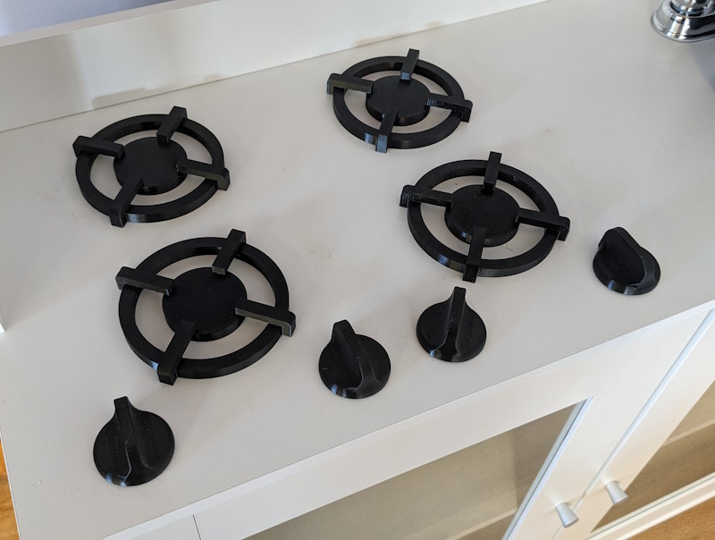 Toy Gas Stove Parts (Knob and Burner)
