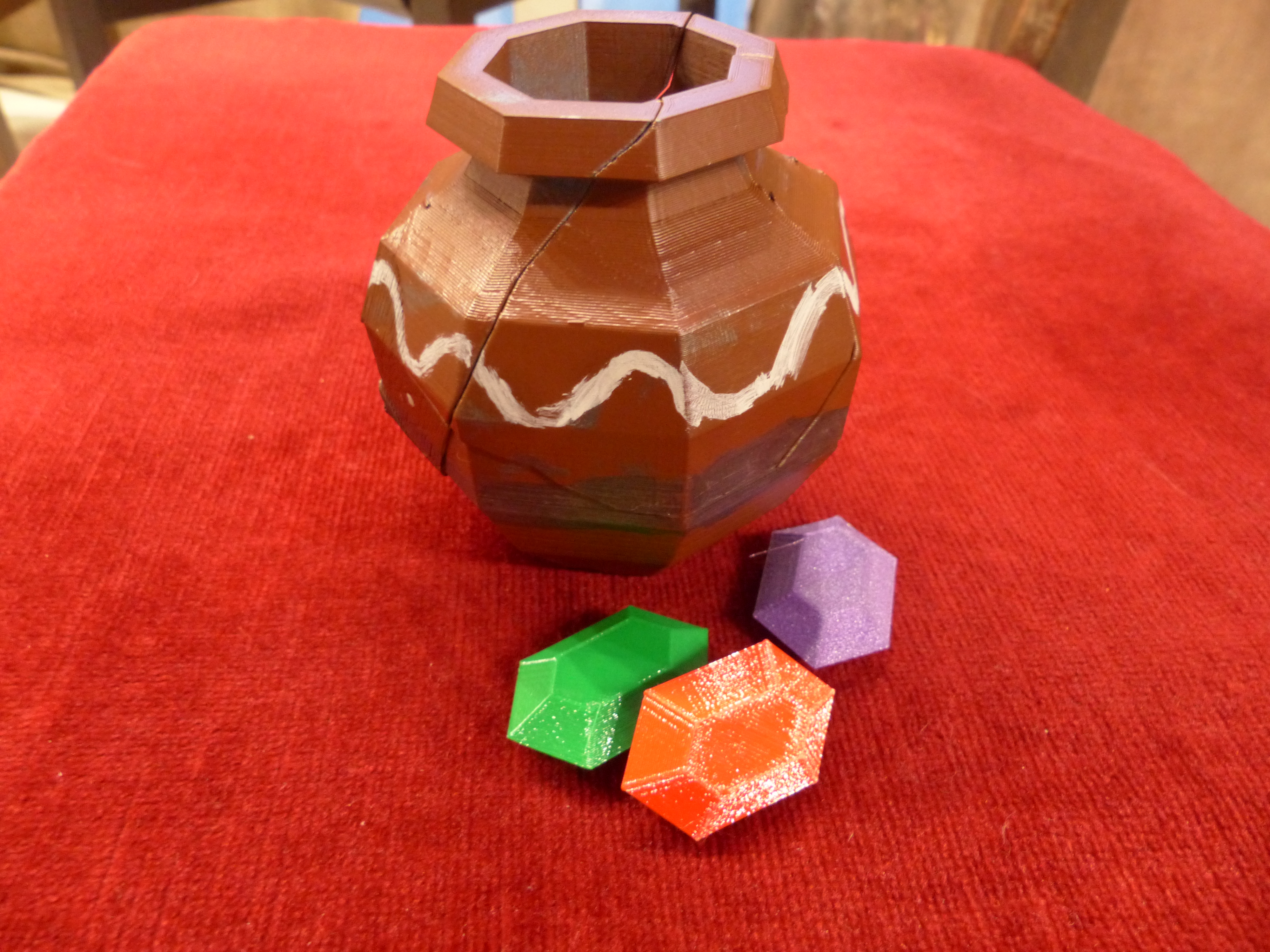 Zelda breakable pot -- no supports and less magnets needed