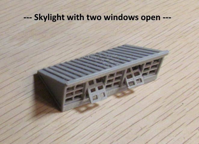 N Scale -- Rooftop Skylights