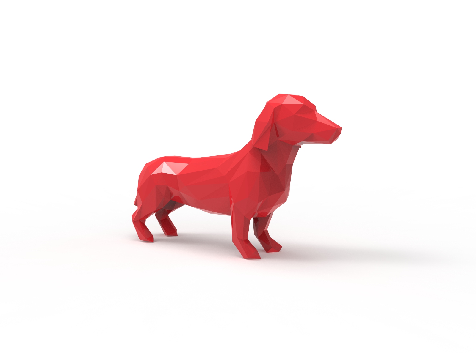 Dachshund Lowpoly