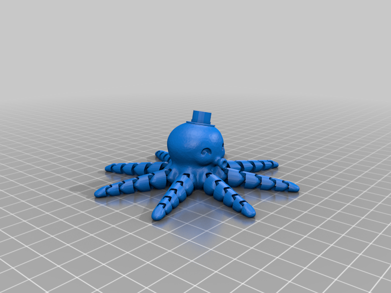 Octopus with a tophat