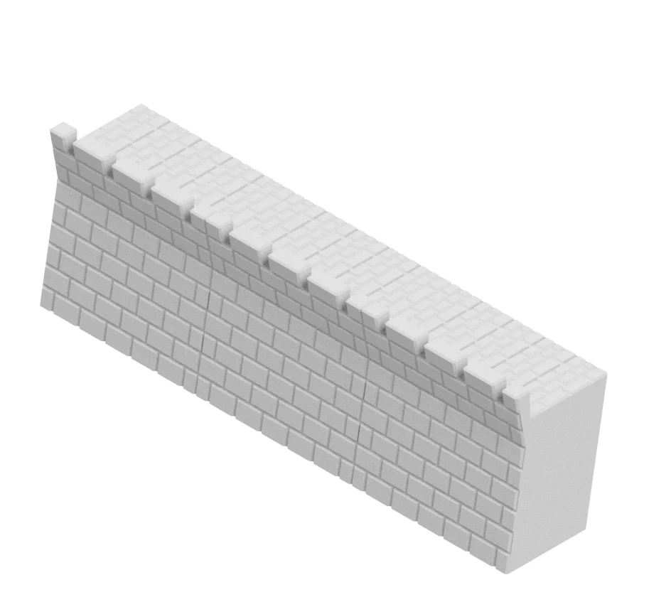Simple medieval stone wall for tabletop gaming 1/28mm scale.