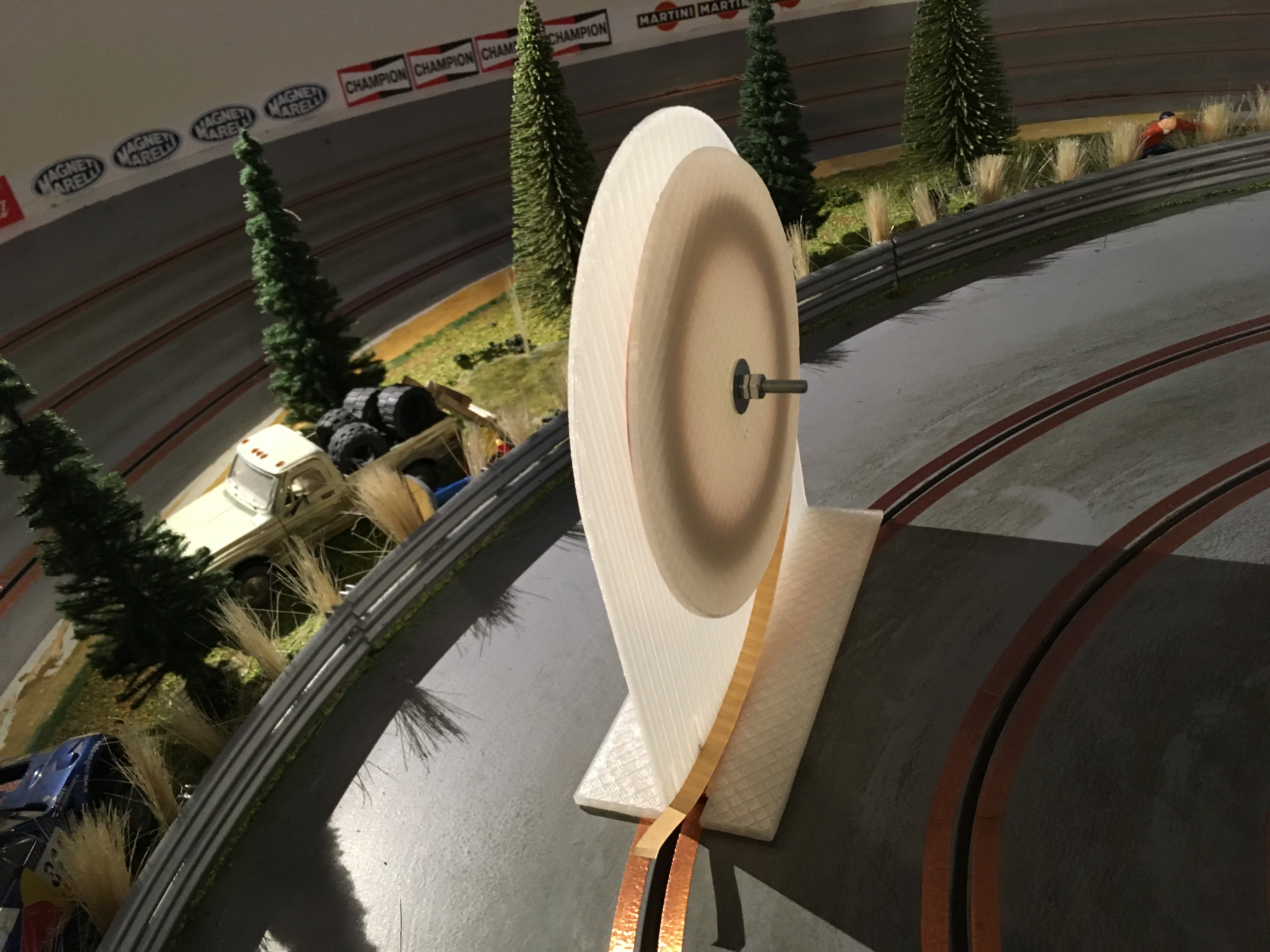 Slot car copper tape tool