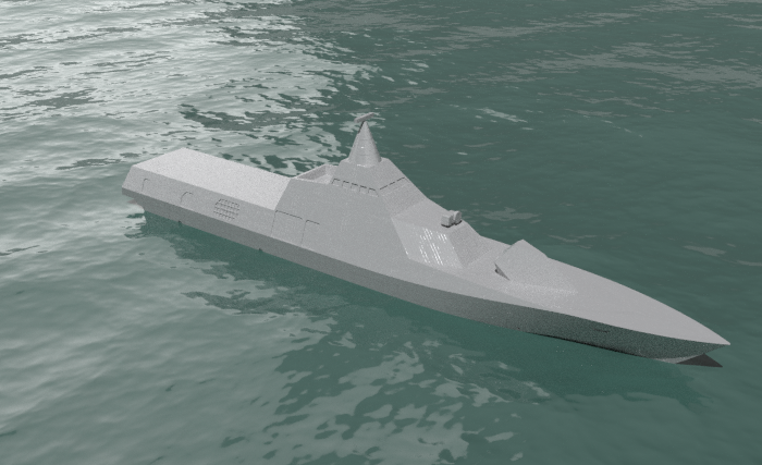 Visby Class Corvette (1/600 scale)