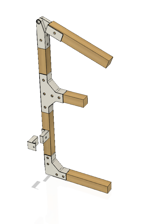 set staffe per telaio in legno