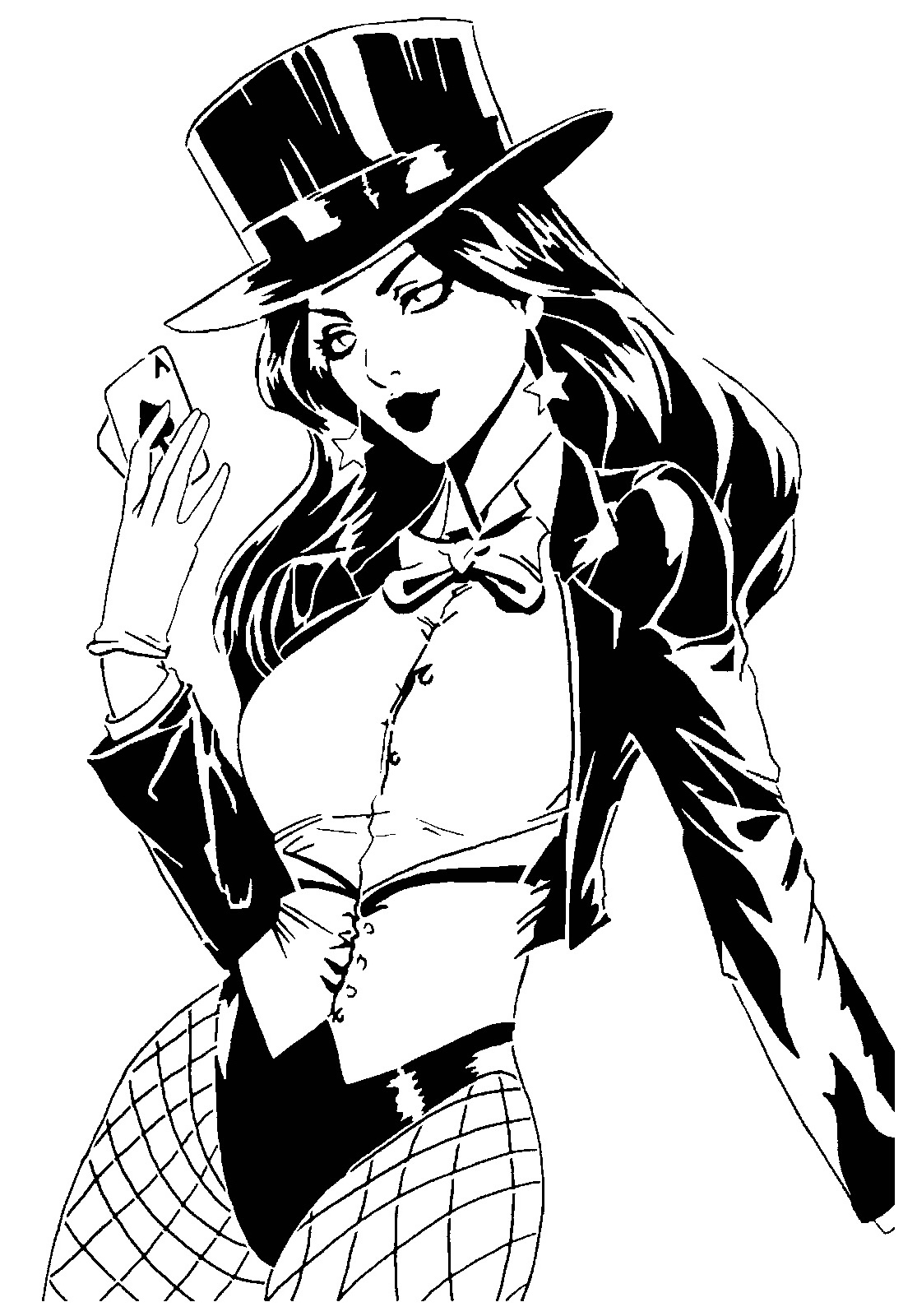 Zatanna stencil 2