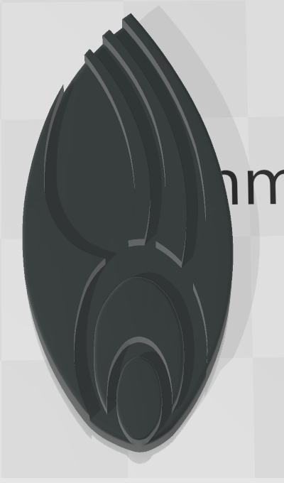 Star Trek Borg insignia with or without keyring hole.