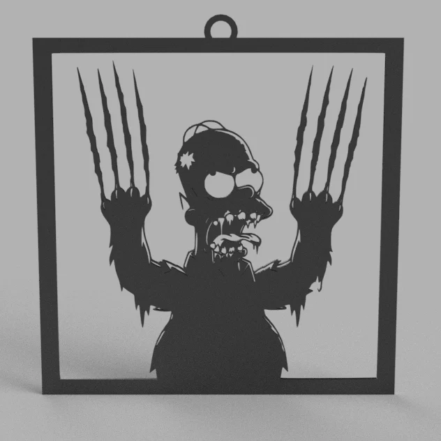 Zombie Homer Simpson - Wall Art