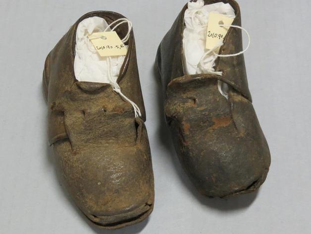 19th Century Leather Children's Shoe: