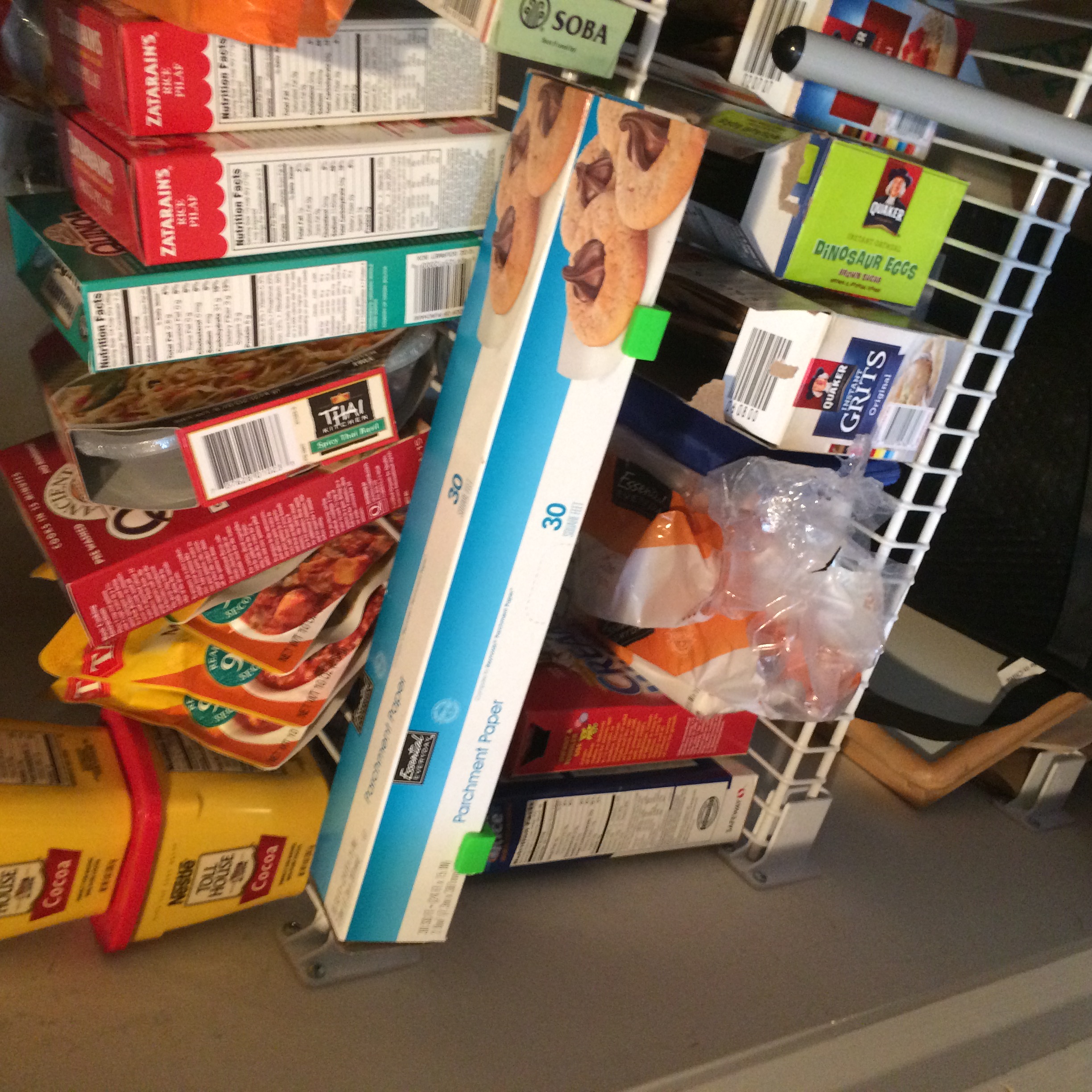 Shelf hook for boxes