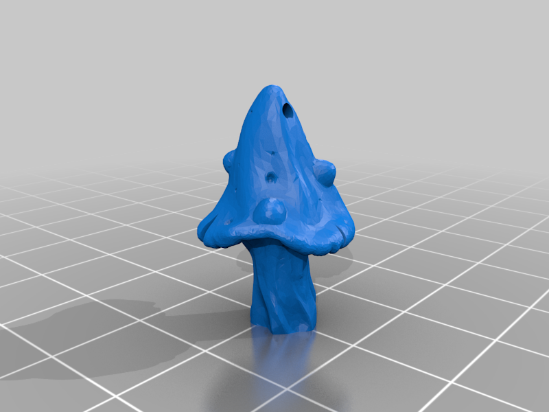 28mm Mushroom with Earring Holes