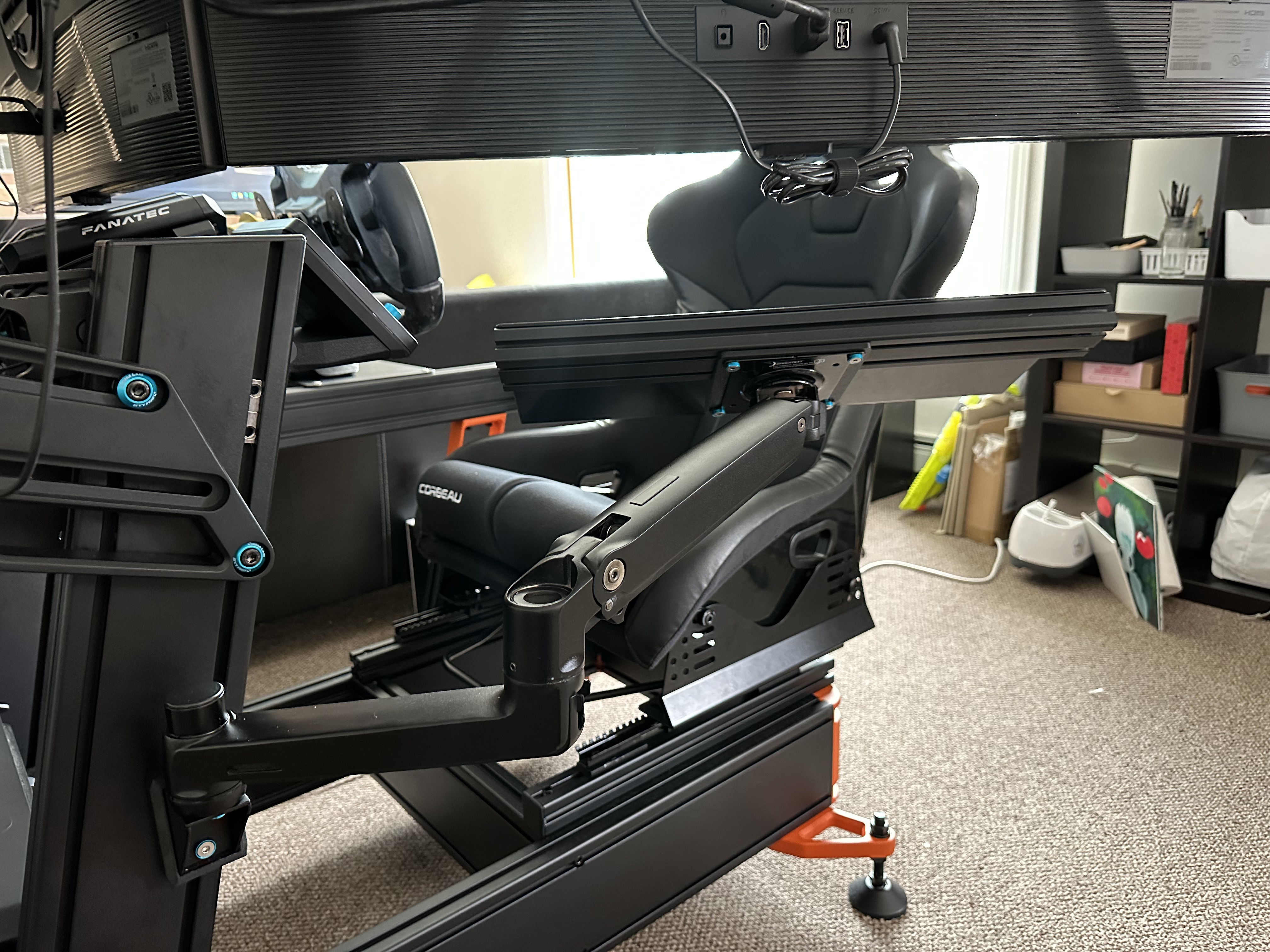 Sim Rig Keyboard Arm (Ergotron LX-Based) for Sim-Lab P1X Pro