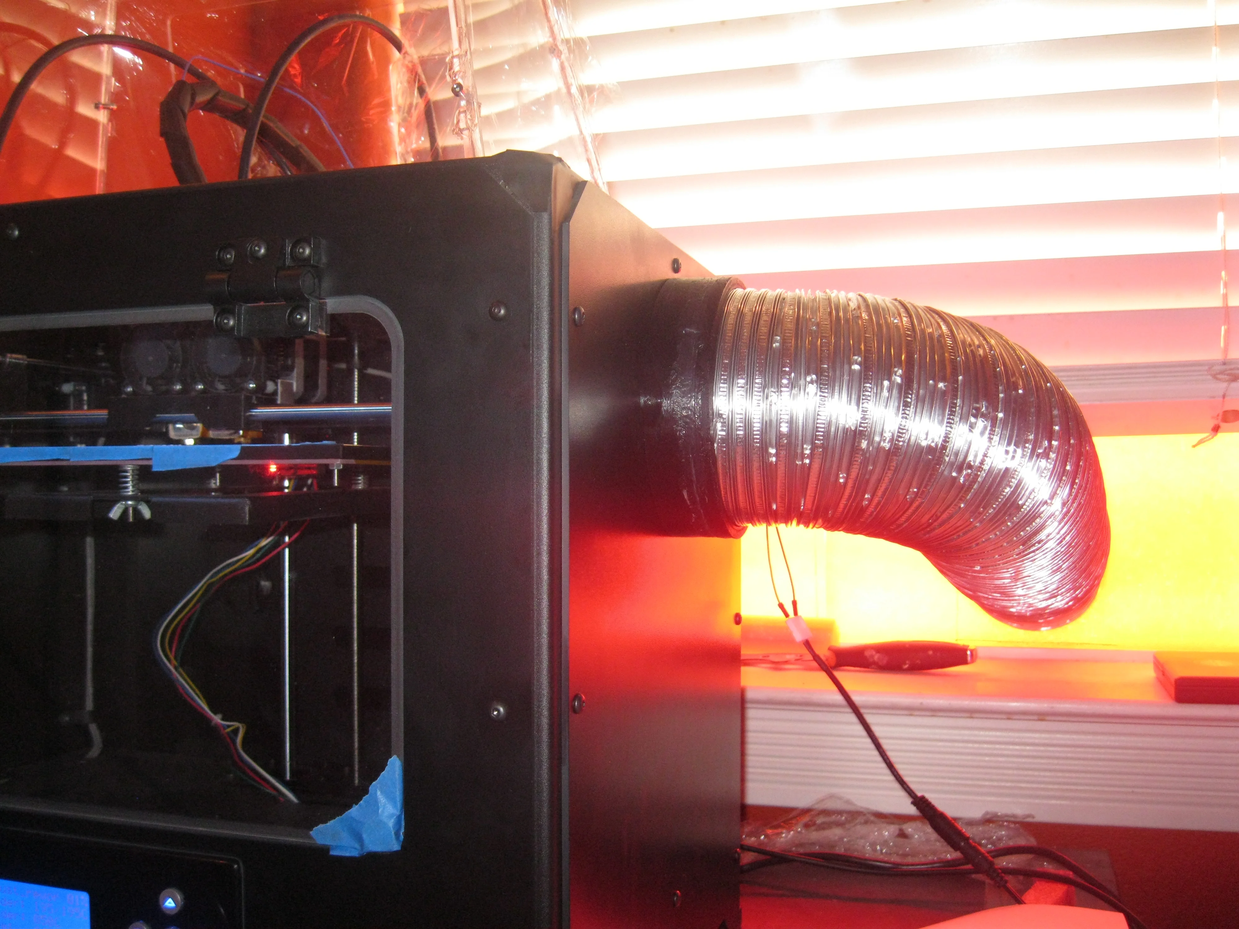 Vent, Flashforge Creator pro finger hole vent