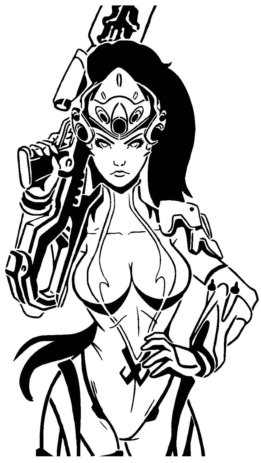 Widowmaker stencil 2