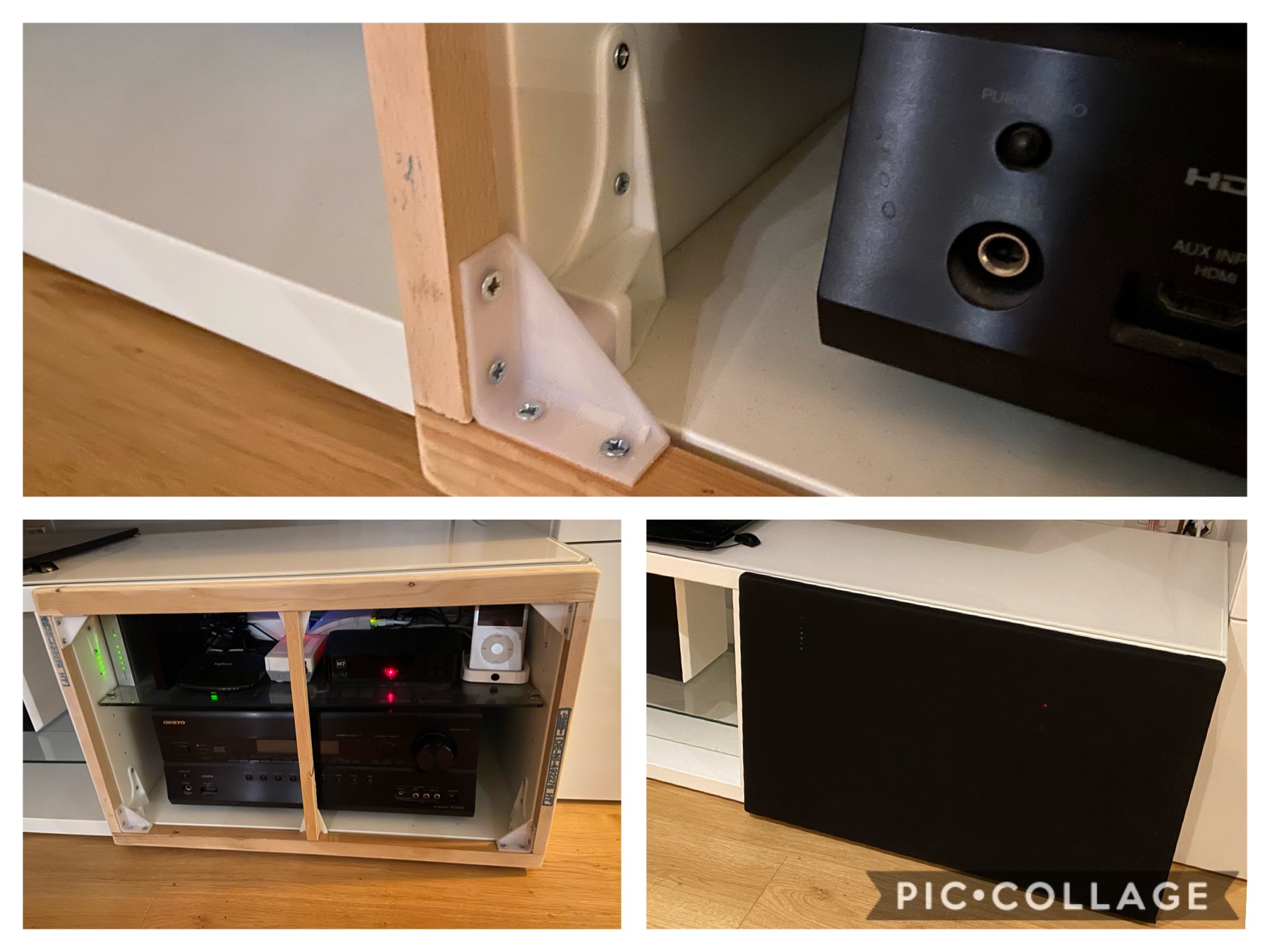 magetic HiFi cabinet cover (for IKEA Besta, but can fit others too)