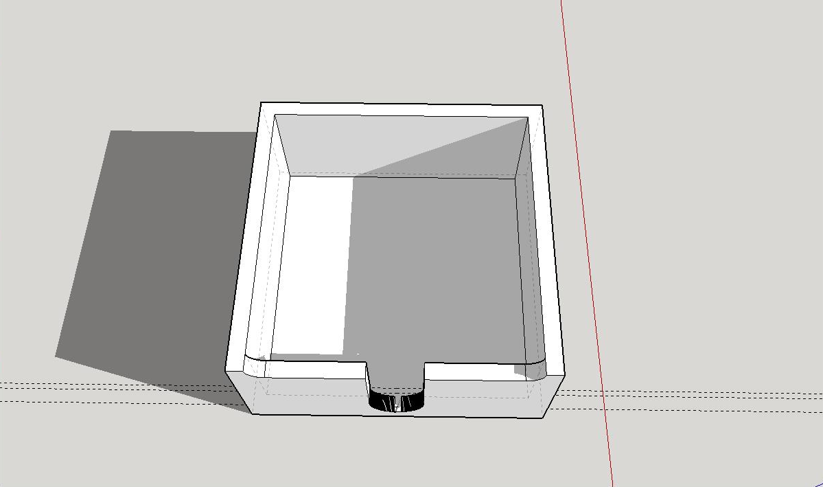 Post-it holder (5cm x 5cm x 2.2cm)