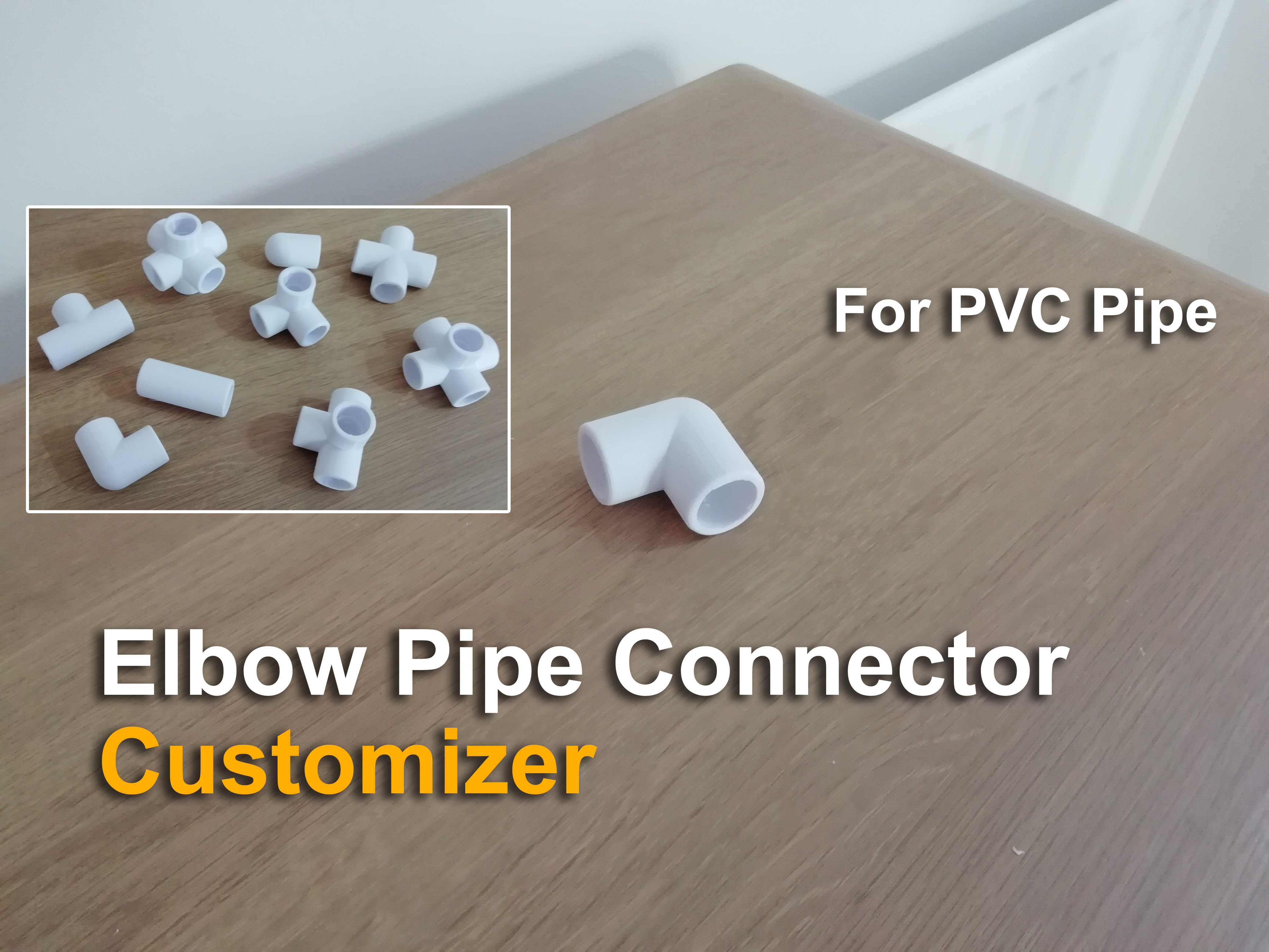 Right Angle Pipe Connector - Customizer