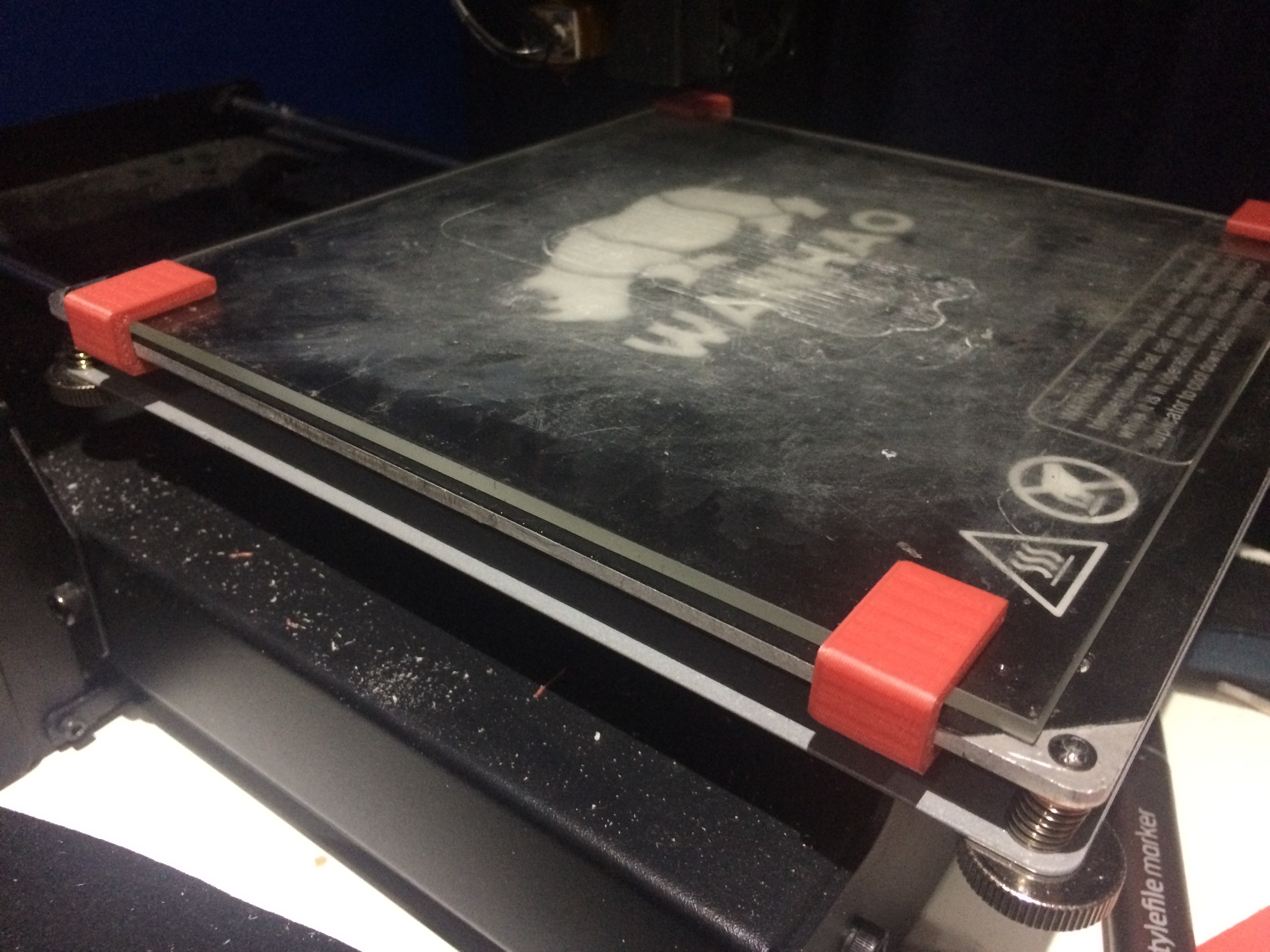 WANHAO Duplicator i3+ Borosilicate Glass (3mm) Clip