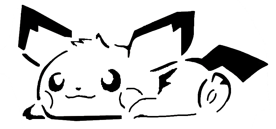 Pichu stencil 3