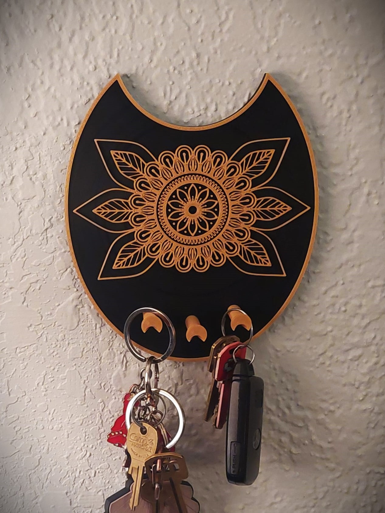 Mandala Flower Keyholder
