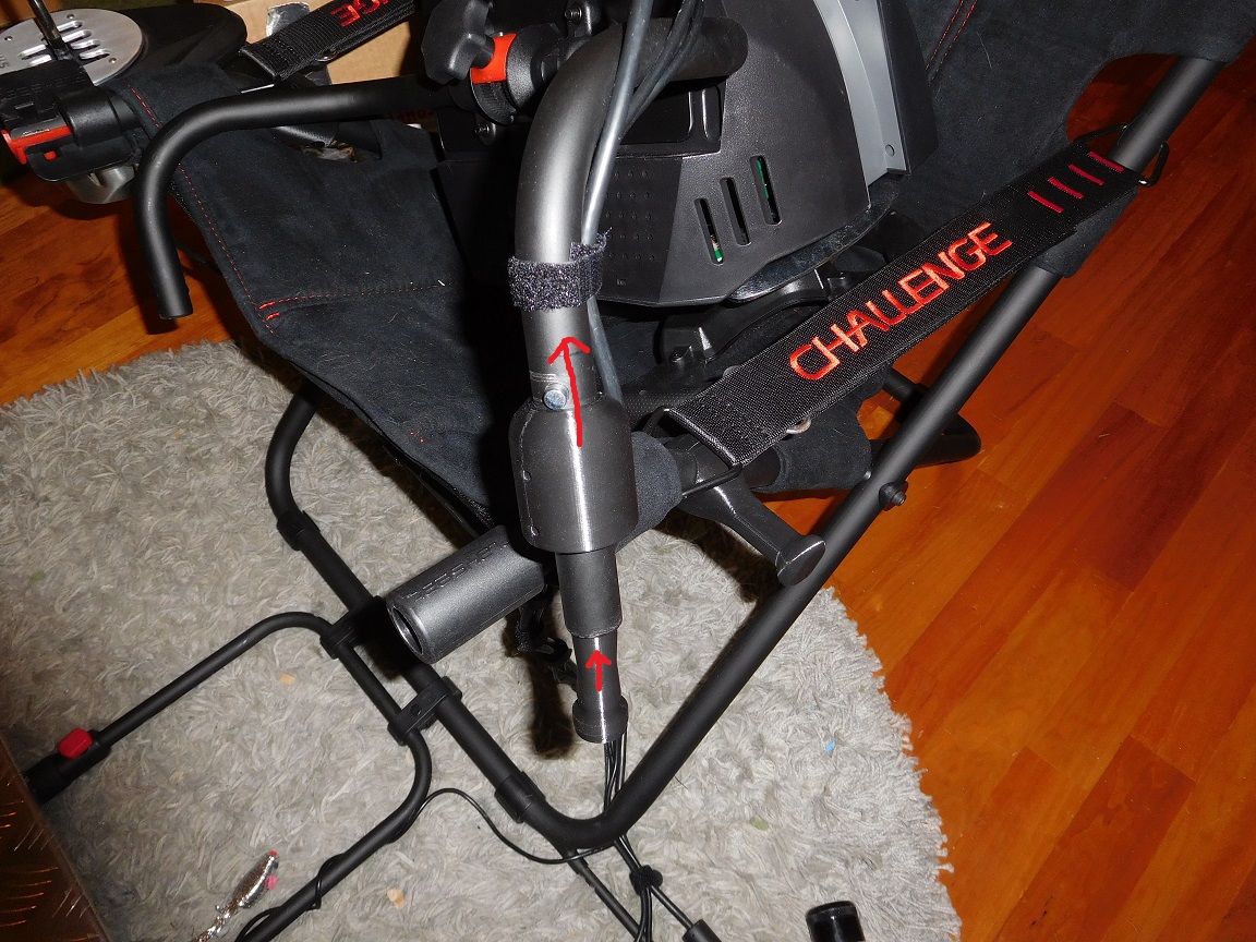 Playseat Challenge steering bar looseness fix.
