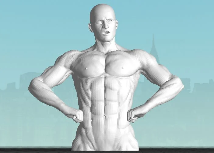 Male Bodybuilder 1 low poly