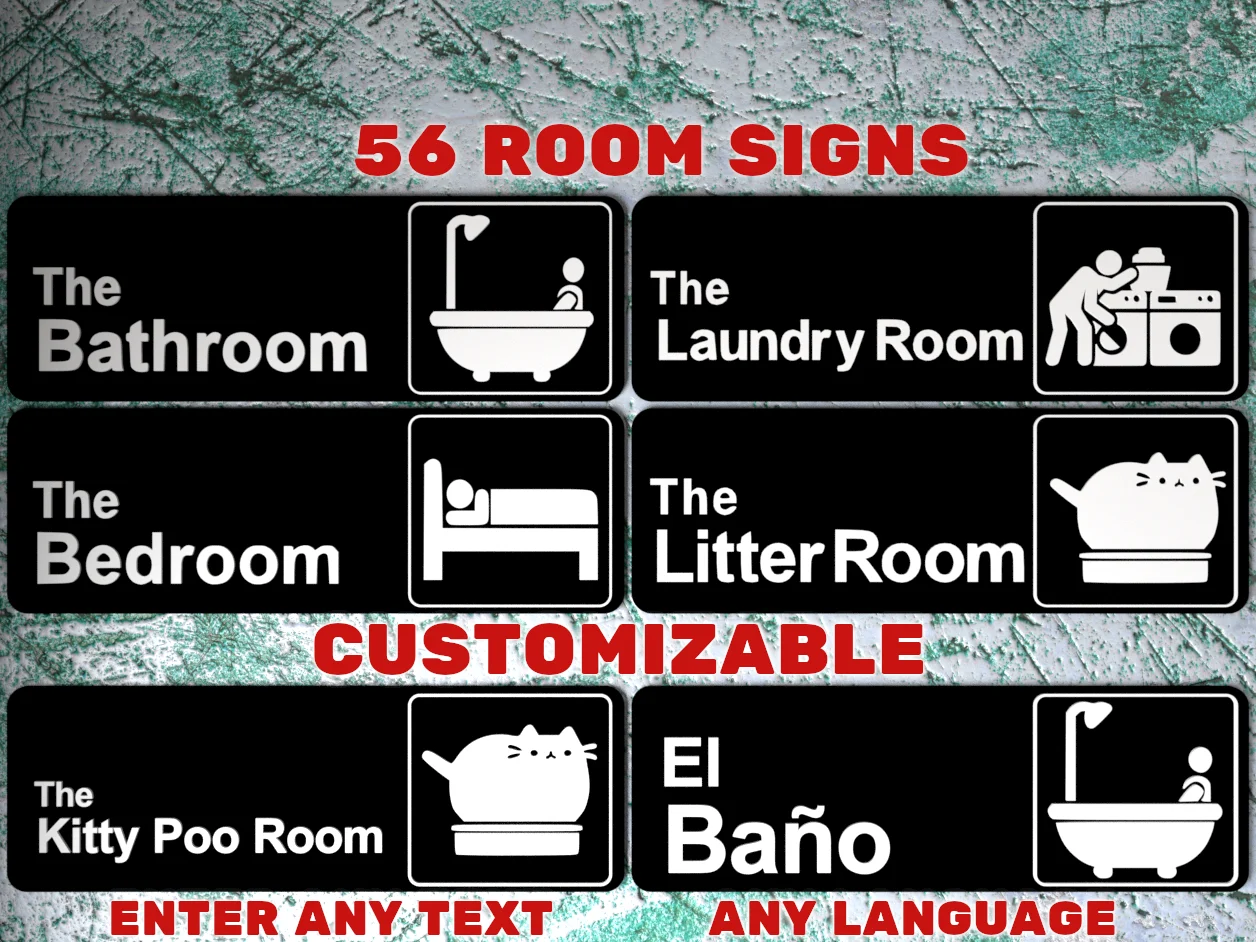 56 Room Signs Like "The Office" Logo