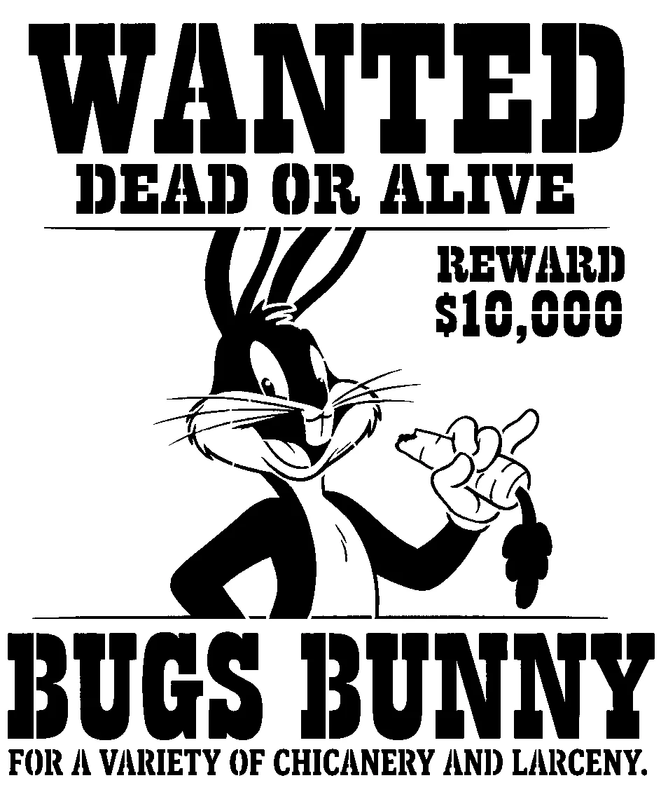 Bugs Bunny stencil 9