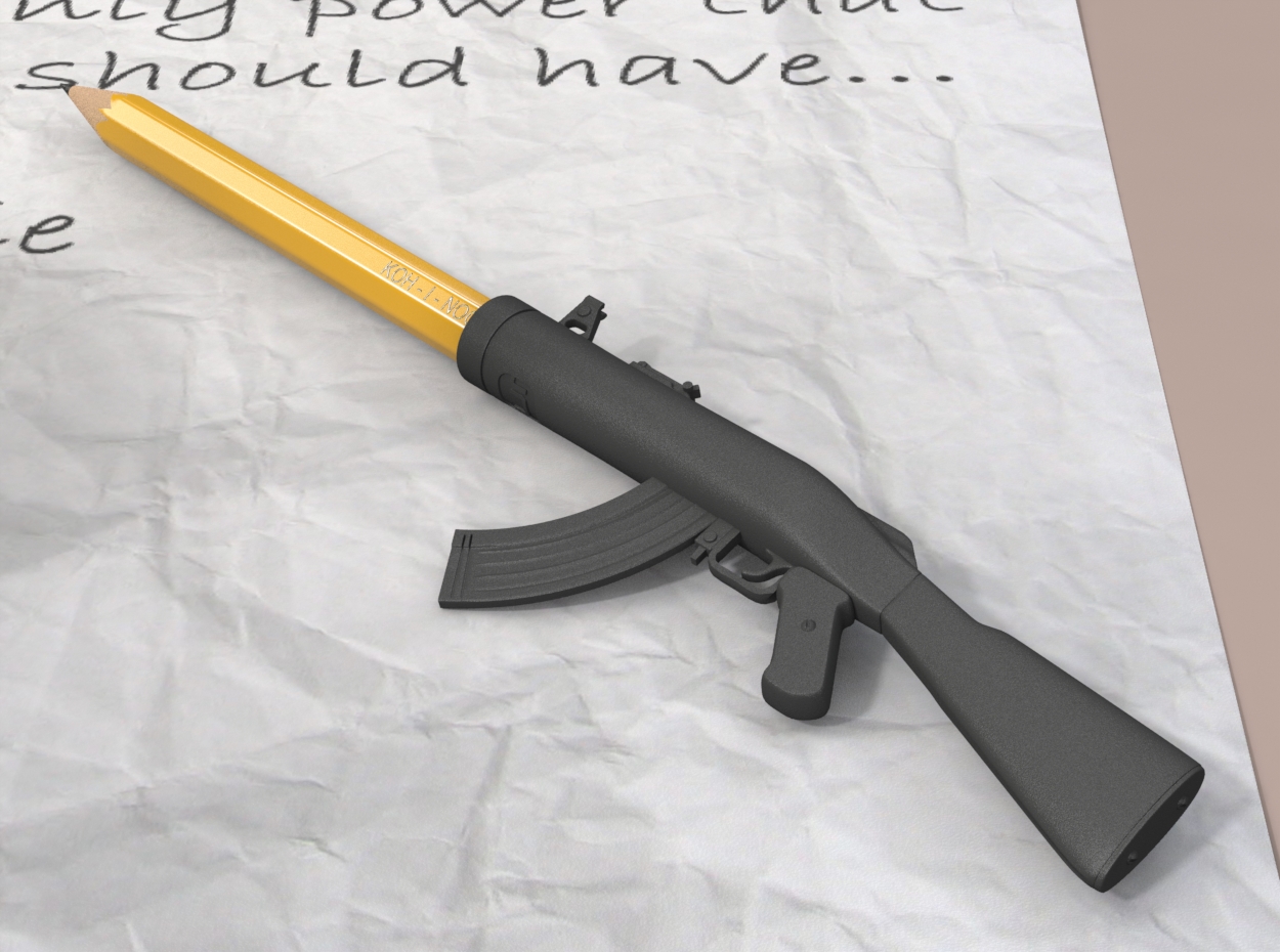 Pencil/Pen Cap Weapon - Je Suis Charlie