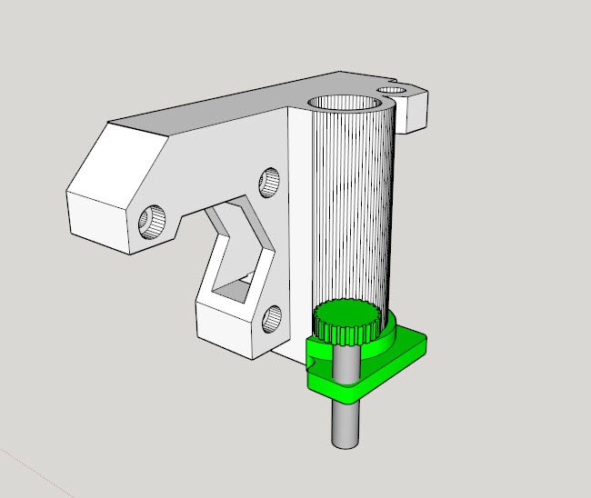 Folger 2020 Prusa i3 thumbscrew Z adjust