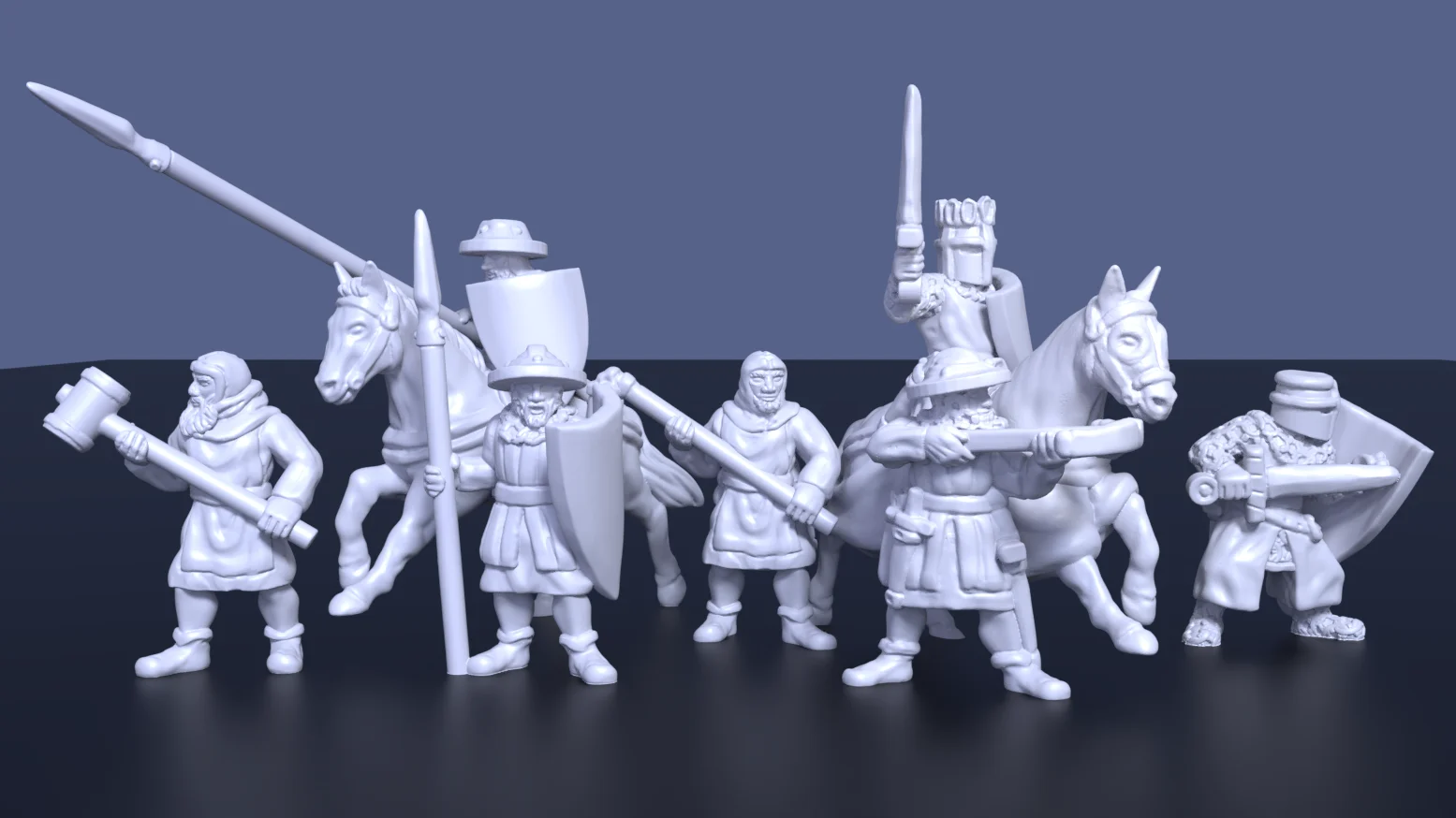 Medieval militia mix (28mm)