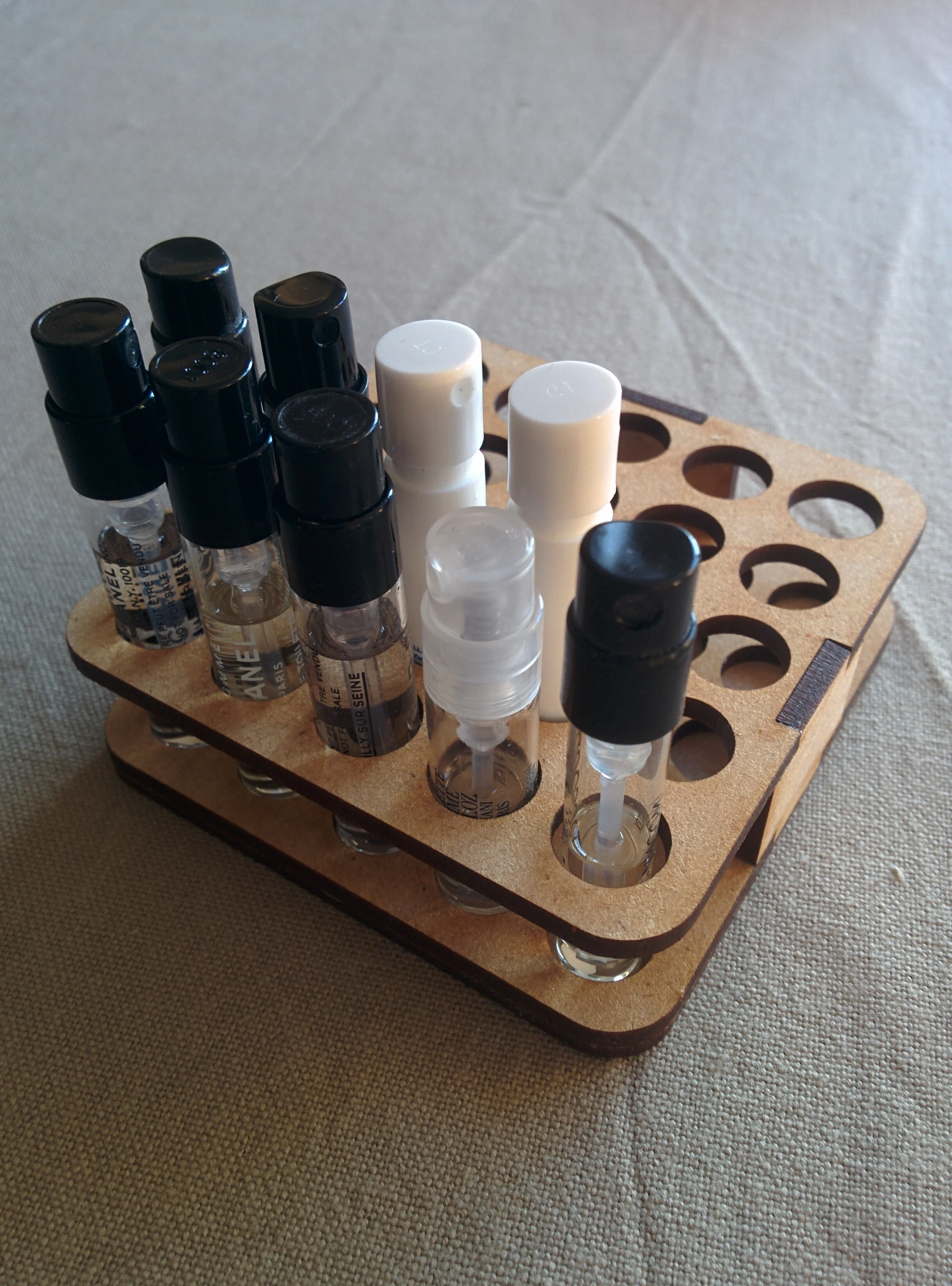 perfume sample holder