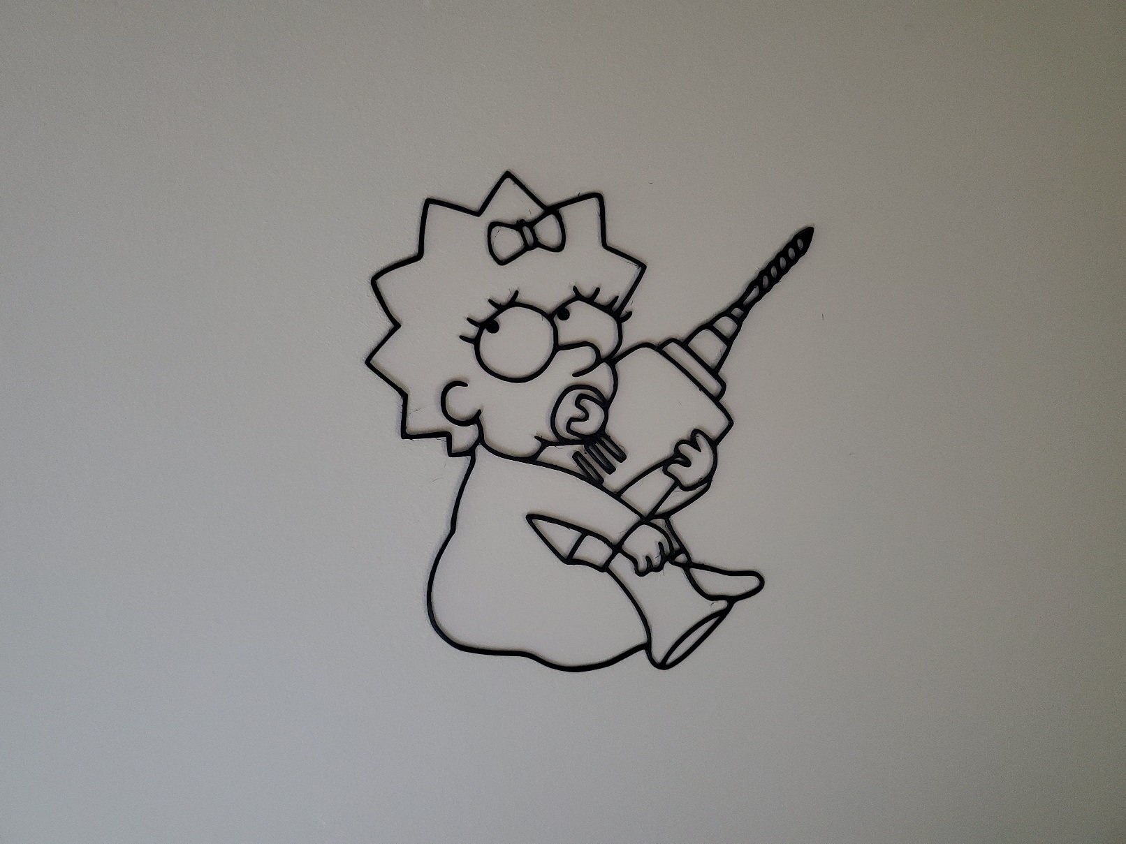 Maggie & Power Drill - Simpsons Wall Art