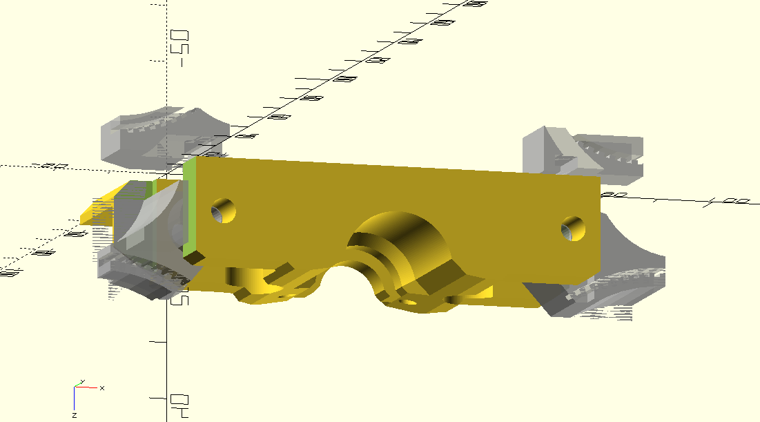 Tronxy X5S(-2E) E3D mount remix